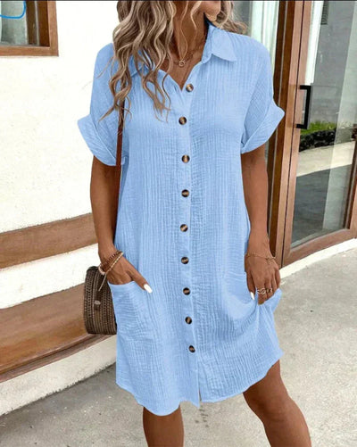 Pia - Women’s Retro Shirt Dress