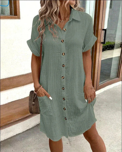 Pia - Women’s Retro Shirt Dress