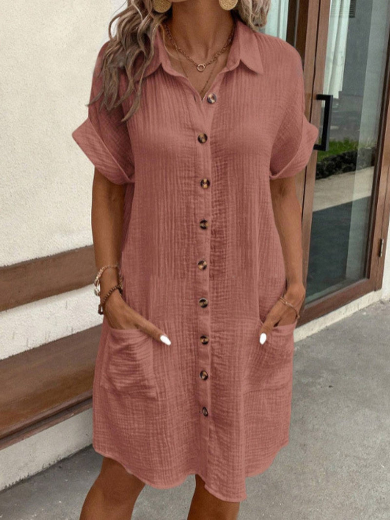 Pia - Women’s Retro Shirt Dress