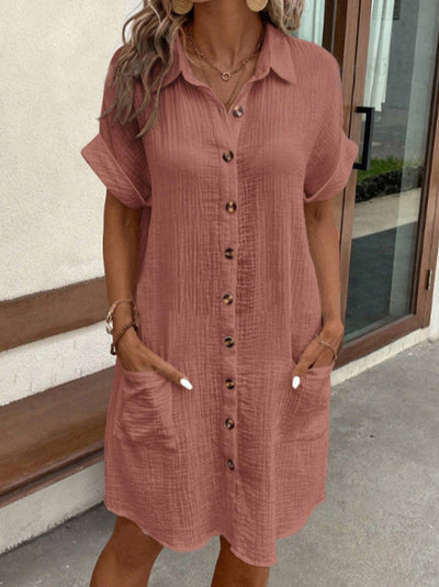 Pia - Women’s Retro Shirt Dress