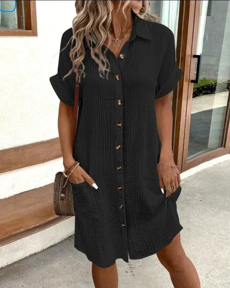 Pia - Women’s Retro Shirt Dress