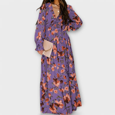 June - Elegant Floral Maxi Dress