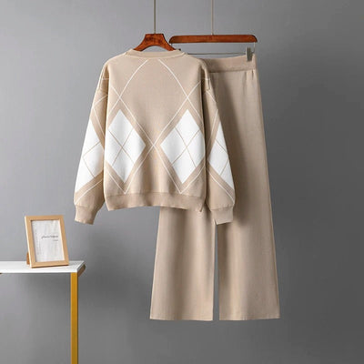 Lisa - Knitted Warm Two Piece Sweater Set