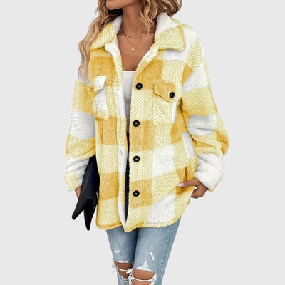 Selina – Chic checkered button-down jacket