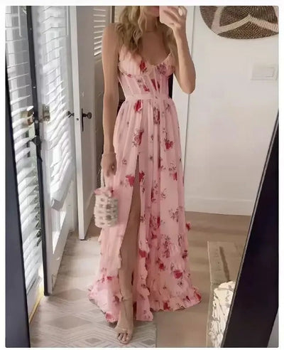 Angela - Elegant Floral Dress