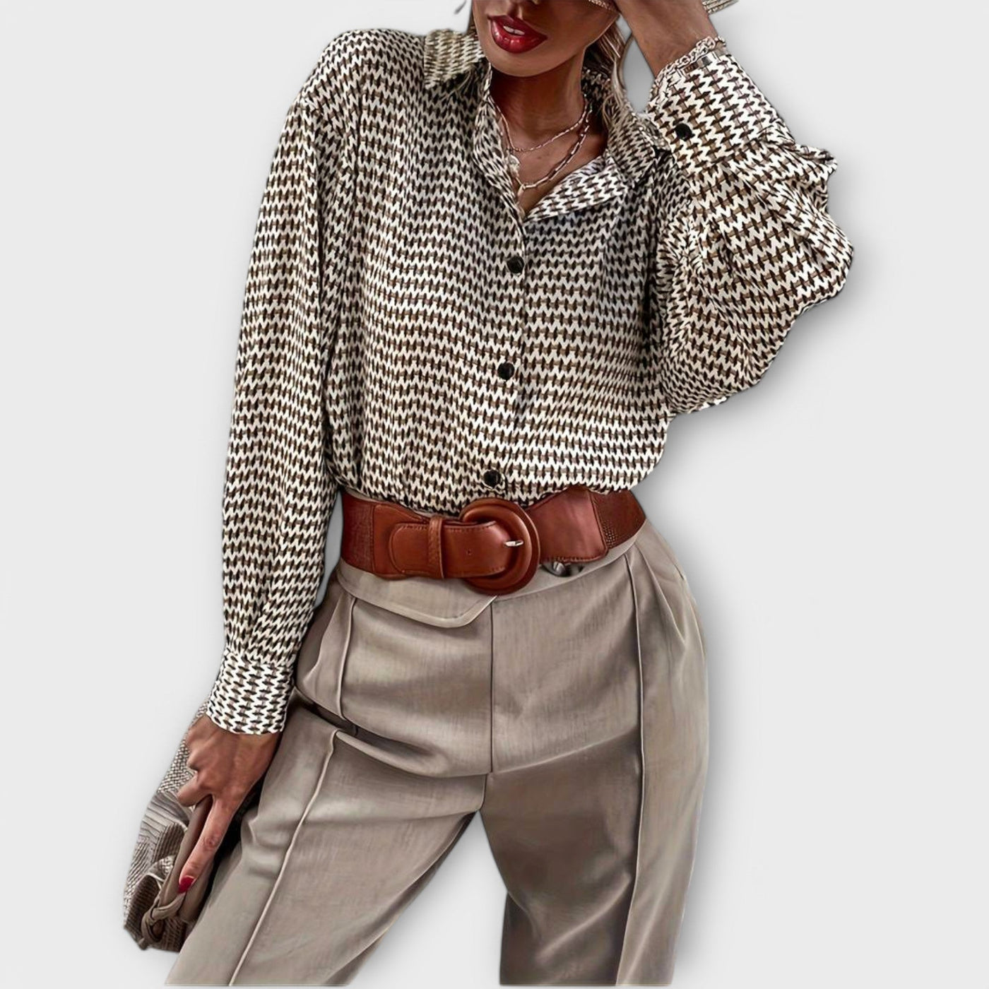 Ashley – Vintage Long-Sleeved Blouse