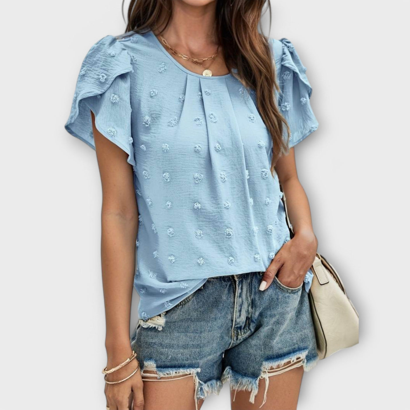 Charlotte – The perfect Swiss-Dot blouse