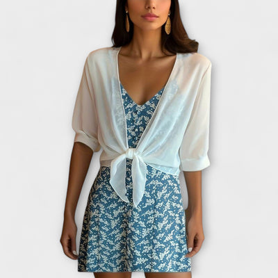 Olivia – Blouse with Open Front