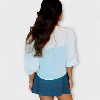 Olivia – Blouse with Open Front