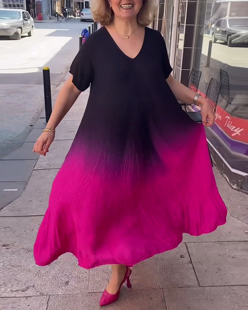 Tasha - Summer Gradient Flowy Maxi Dress