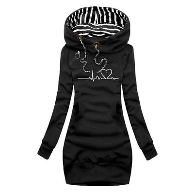 Carina - Knitted Cardigan with Heart Pattern