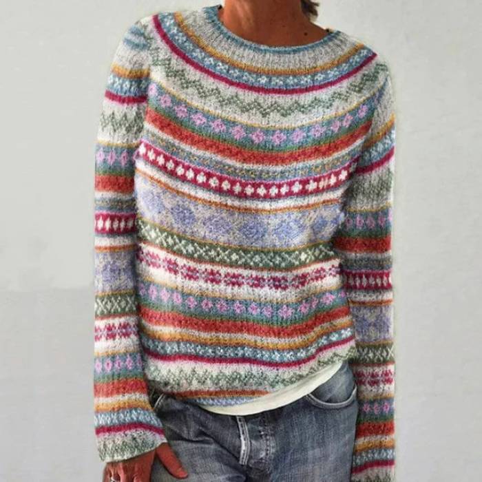 Reese - Stylish Retro printed Sweater