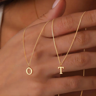 Necklace with initials from love letters