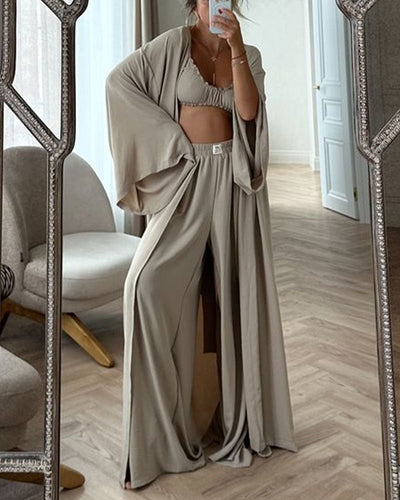 Keira - Chic Casual Cardigan 2-Piece