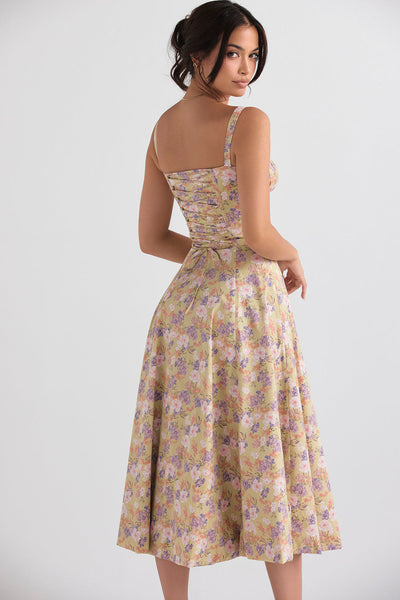 Alicia - Elegant French Style Belted Strap Dress