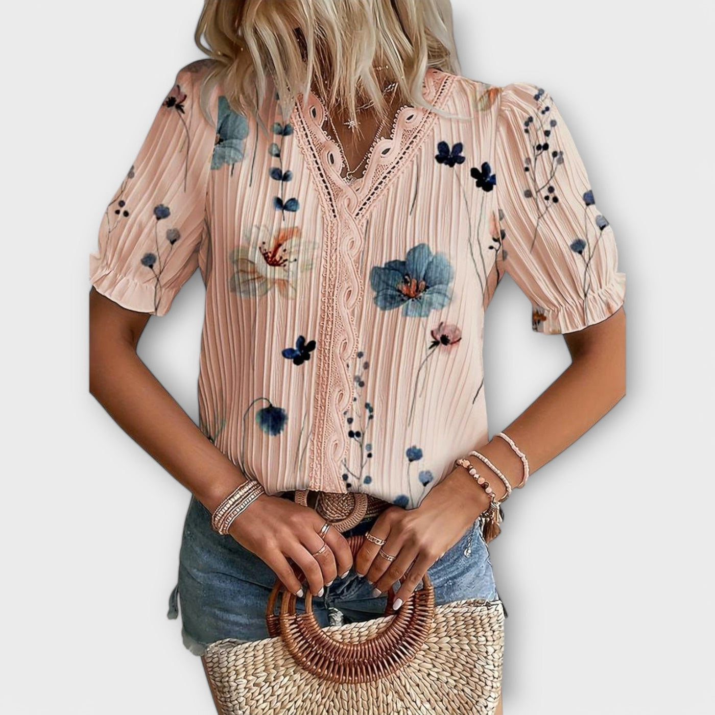 Emily – Stylish V-Neck Blouse