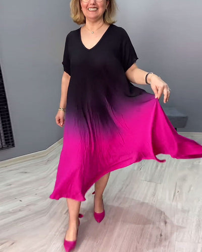 Tasha - Summer Gradient Flowy Maxi Dress