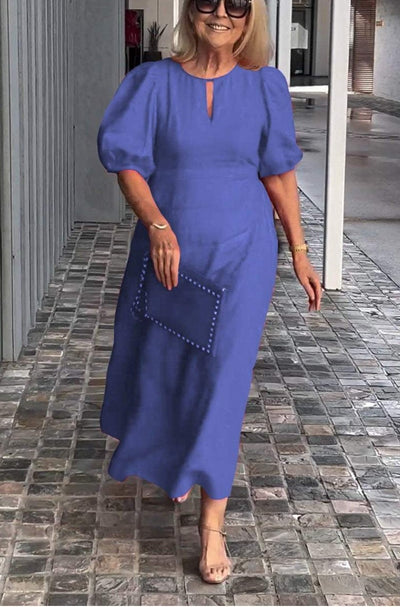 Frances - Chic Bubble Sleeve Loose Dress