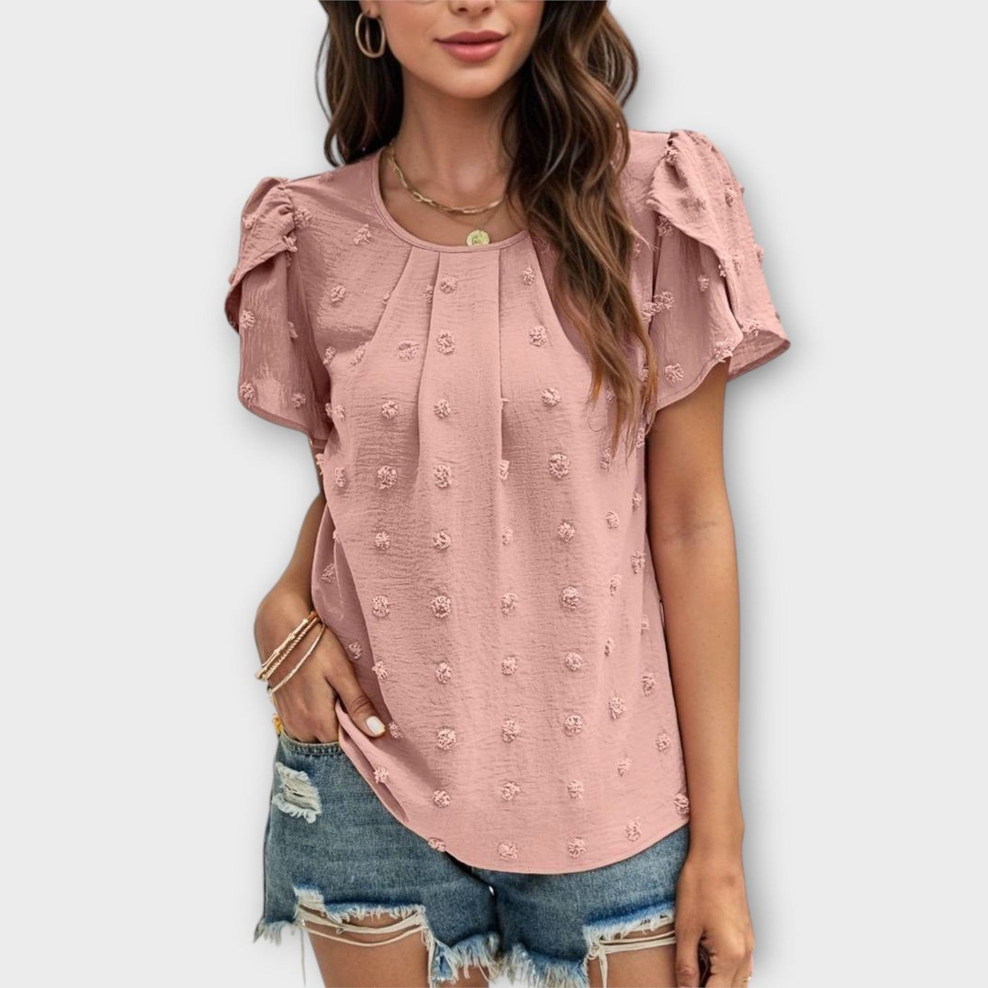 Charlotte – The perfect Swiss-Dot blouse