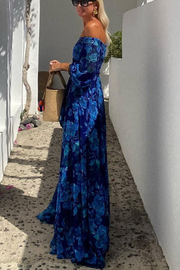Cara - Floral Off-Shoulder Maxi Dress