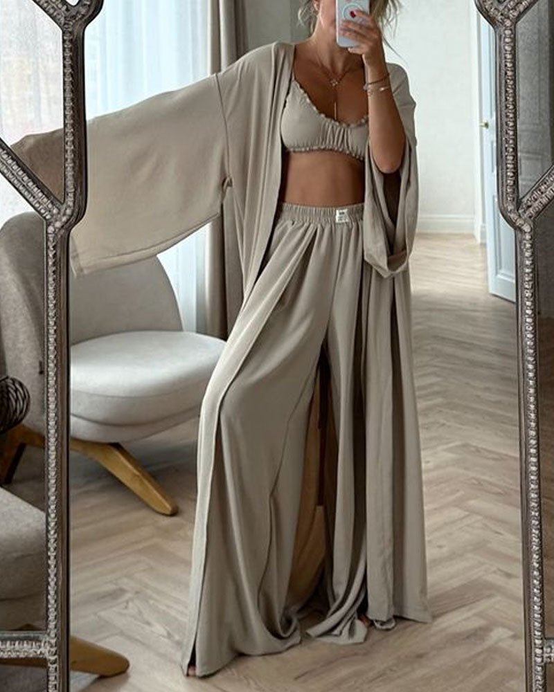 Keira - Chic Casual Cardigan 2-Piece