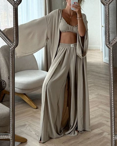 Keira - Chic Casual Cardigan 2-Piece