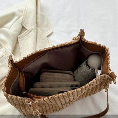 Yvonne - Elegant Corduroy Tote Bag