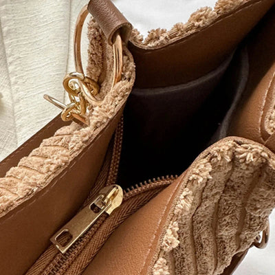 Yvonne - Elegant Corduroy Tote Bag