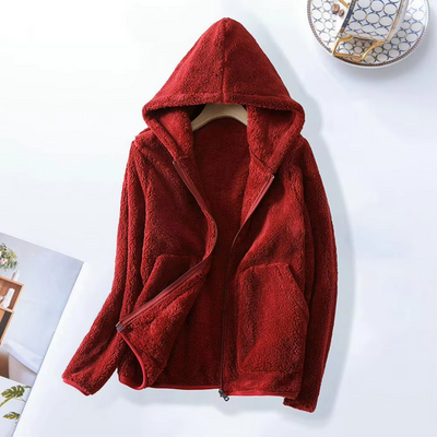 Nicole - Super Soft Coral Fleece Sweatshirt