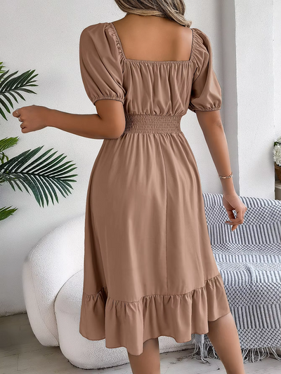 Riley™ - Stylish Short Sleeve V Neck Dress