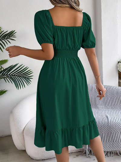 Riley™ - Stylish Short Sleeve V Neck Dress