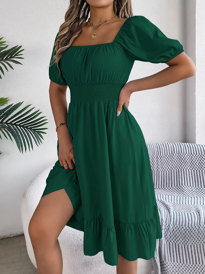 Riley™ - Stylish Short Sleeve V Neck Dress