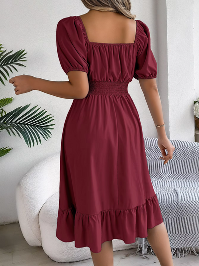 Riley™ - Stylish Short Sleeve V Neck Dress