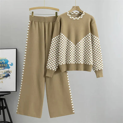 Dianne - Knitted Pullover Pajamas Lounge Set