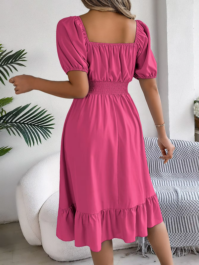 Riley™ - Stylish Short Sleeve V Neck Dress