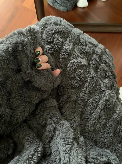 Caroline - Jacquard Soft Fleece Winter Dress