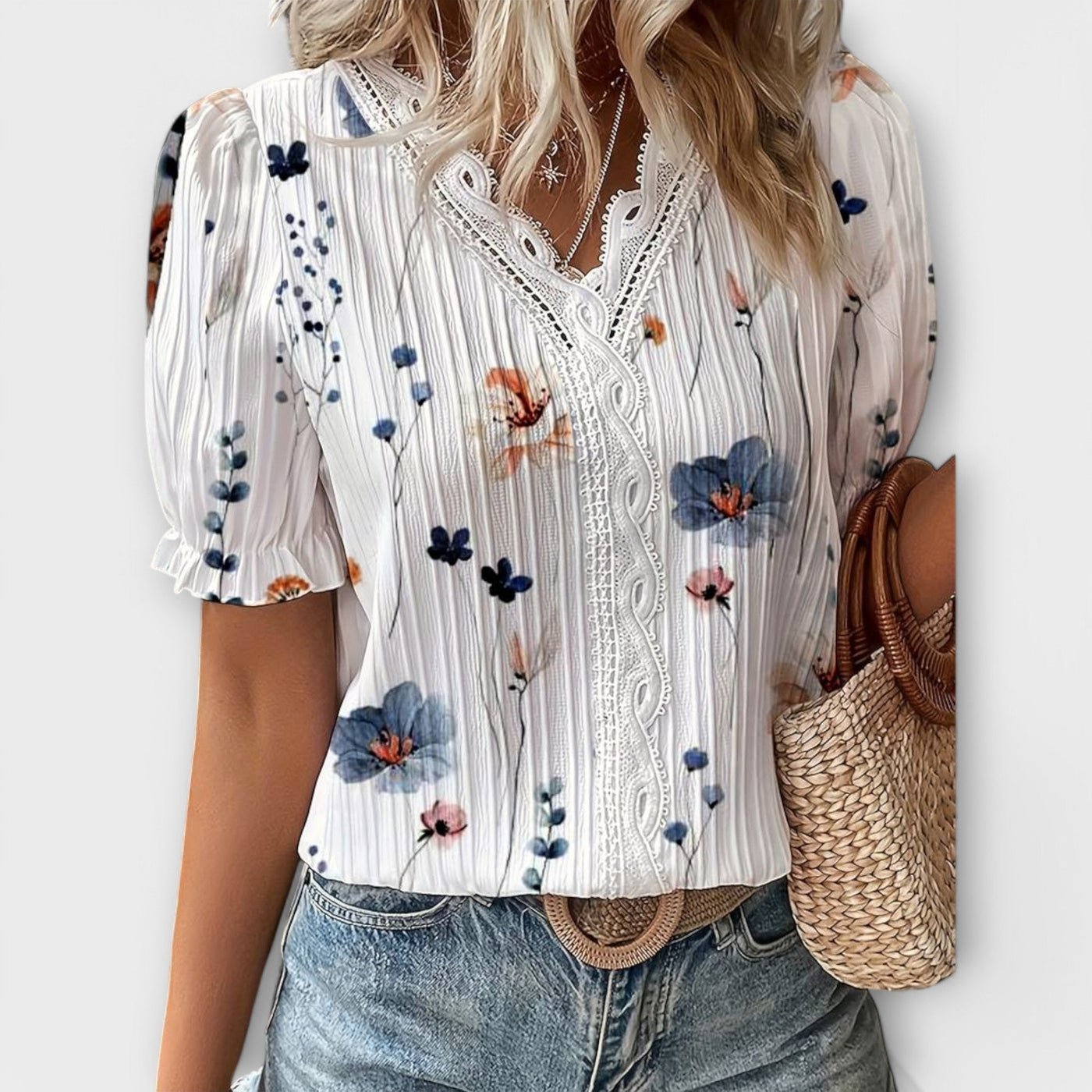Emily – Stylish V-Neck Blouse