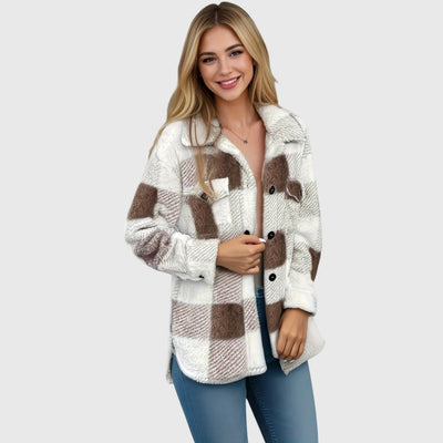 Selina – Chic checkered button-down jacket