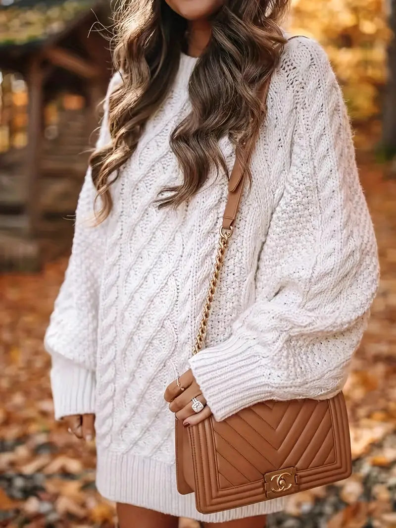 Chloé – Twisted Knit Sweater Dress