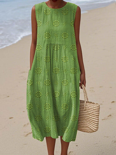 Leah - Lightweight Sleeveless Dress with Pockets