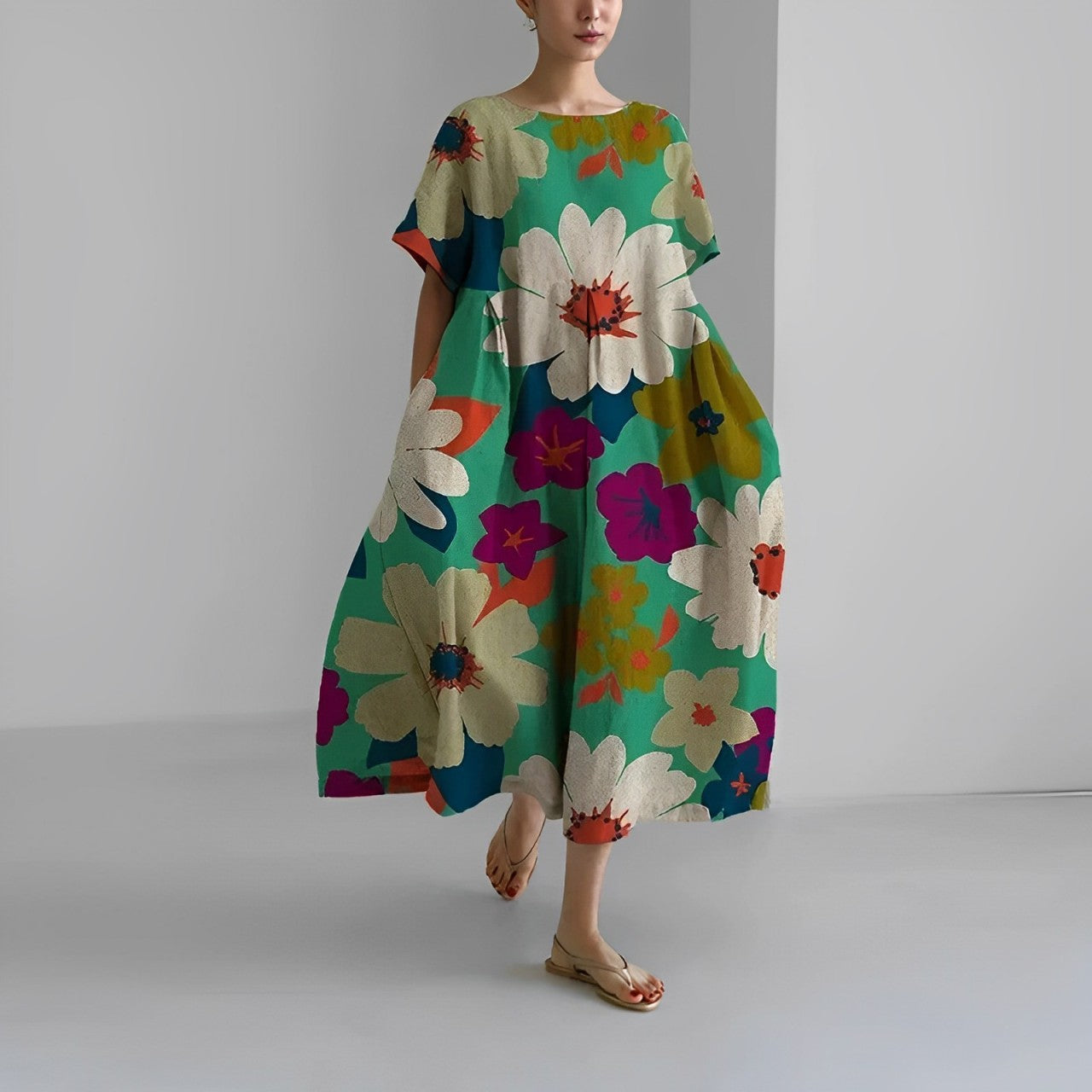 Eliza - Retro Big Swing Loose Maxi Dress
