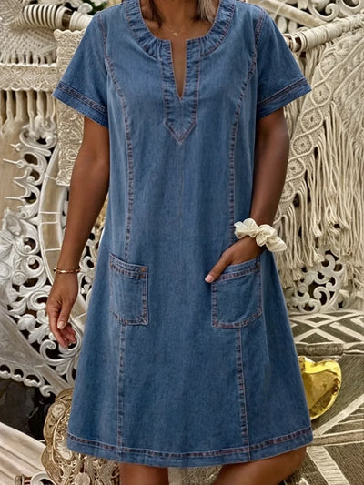 Claire Montreal™ - LIGHTWEIGHT DENIM DRESS WITH A RELAXED FIT