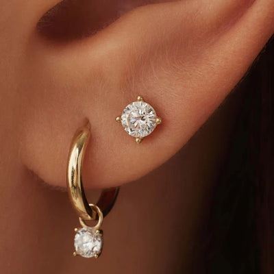 Moon Tear Stone Earrings