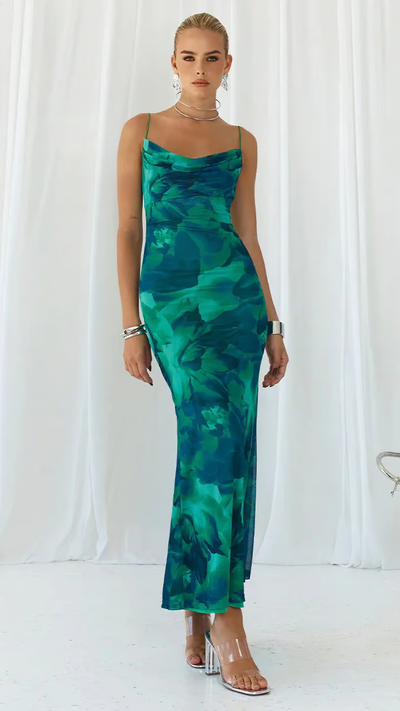 Zuri - Sleeveless Club Party Bodycon Maxi Dress