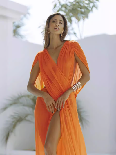 Tinsley - Sleeveless Mesh Holiday Cover-up Dress