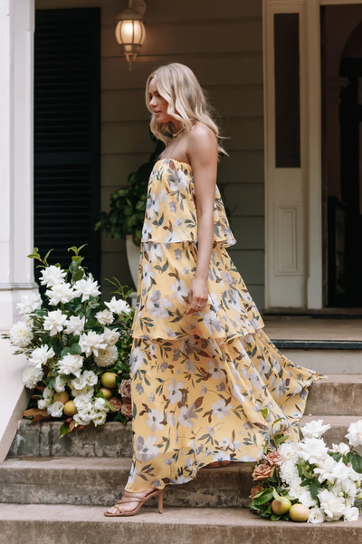 Bella - Effortless Summer Vibes Strapless Dress