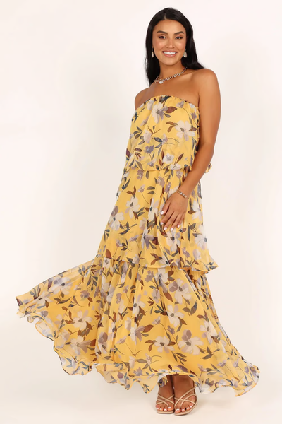 Bella - Effortless Summer Vibes Strapless Dress