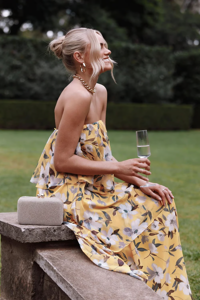 Bella - Effortless Summer Vibes Strapless Dress