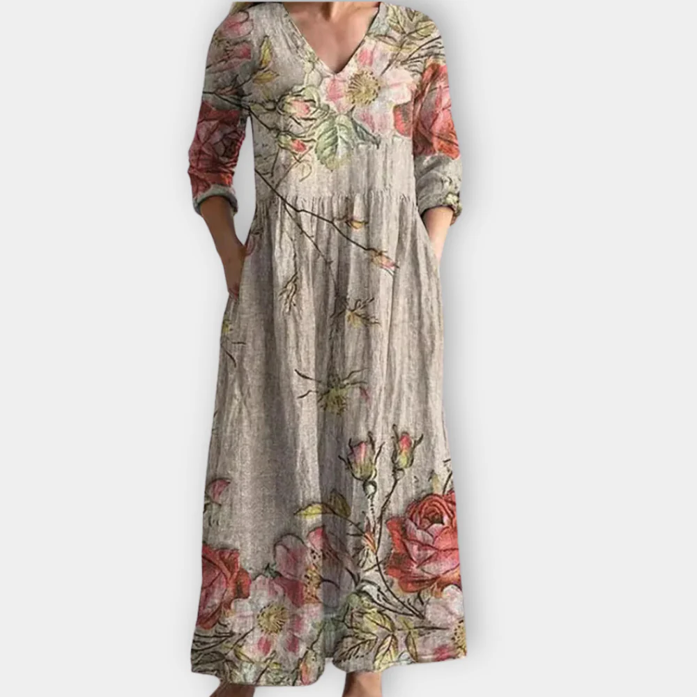 Maya - Soft Rhythm Boho Maxi Dress