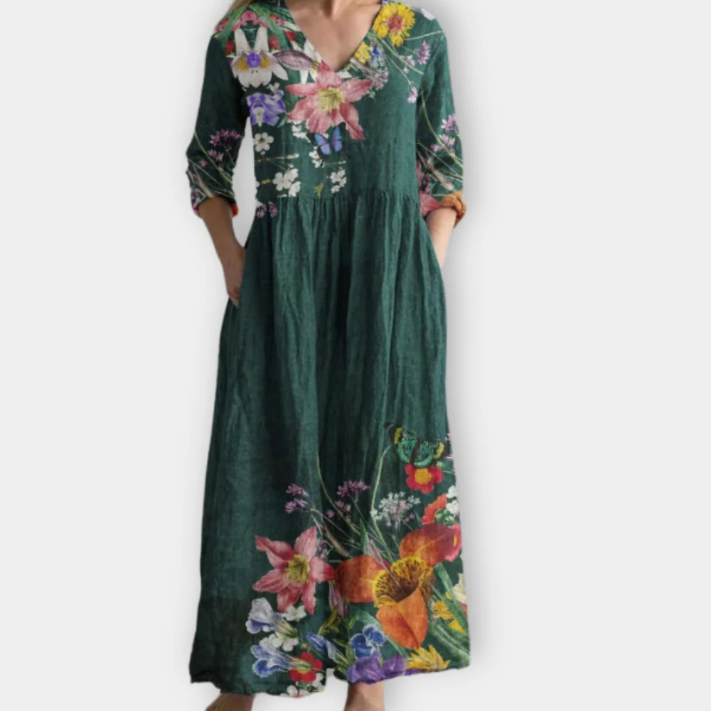 Melissa - Everyday Elegance Floral Cotton Dress